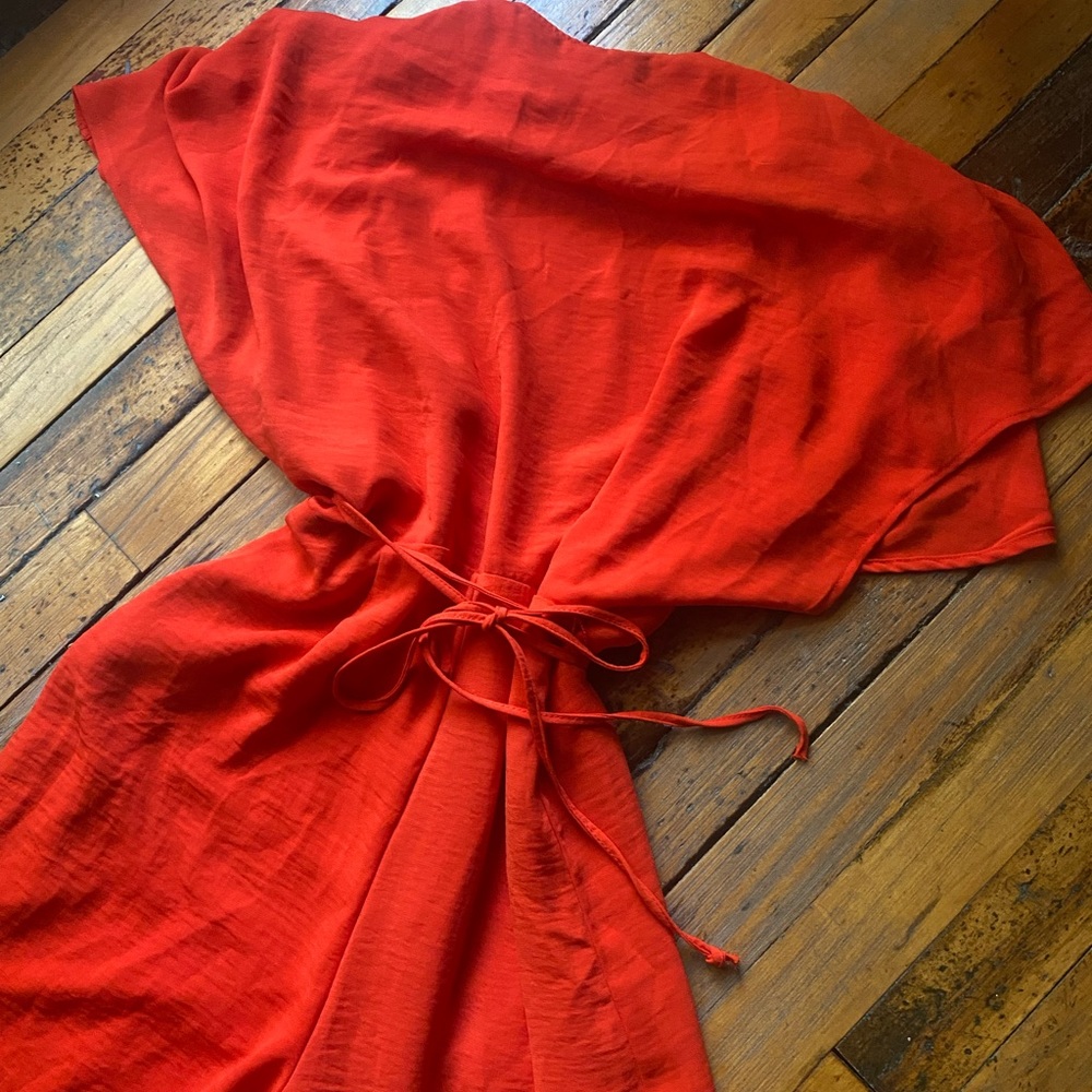 Red Floor length Romper